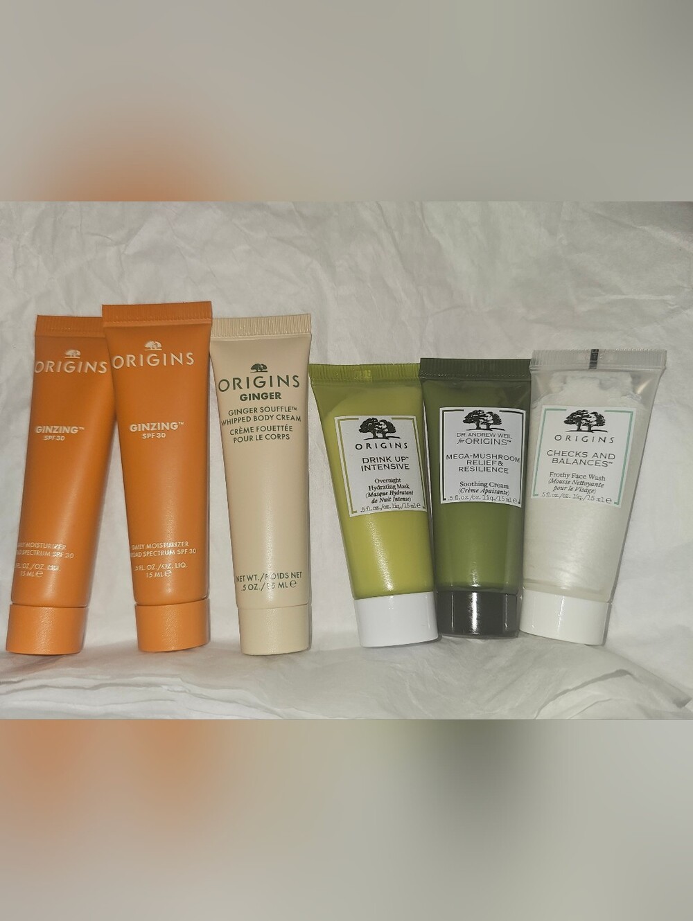Origins travel size skincare